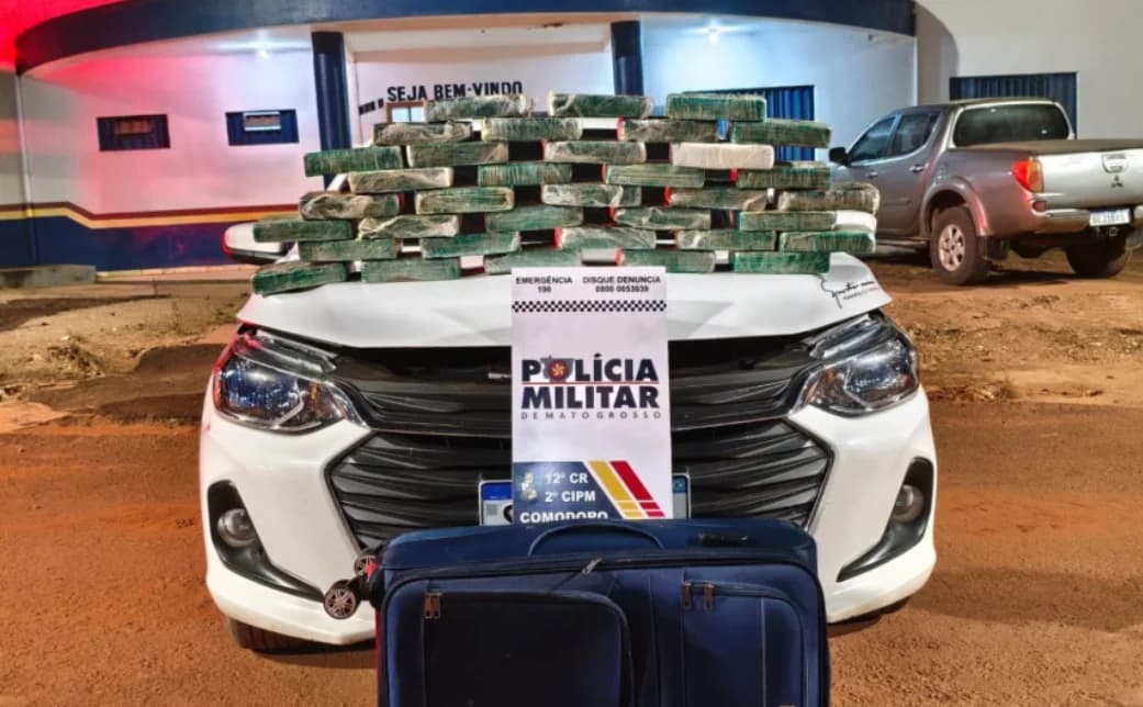 Motorista é preso com 35 tabletes de cocaína em Mato Grosso