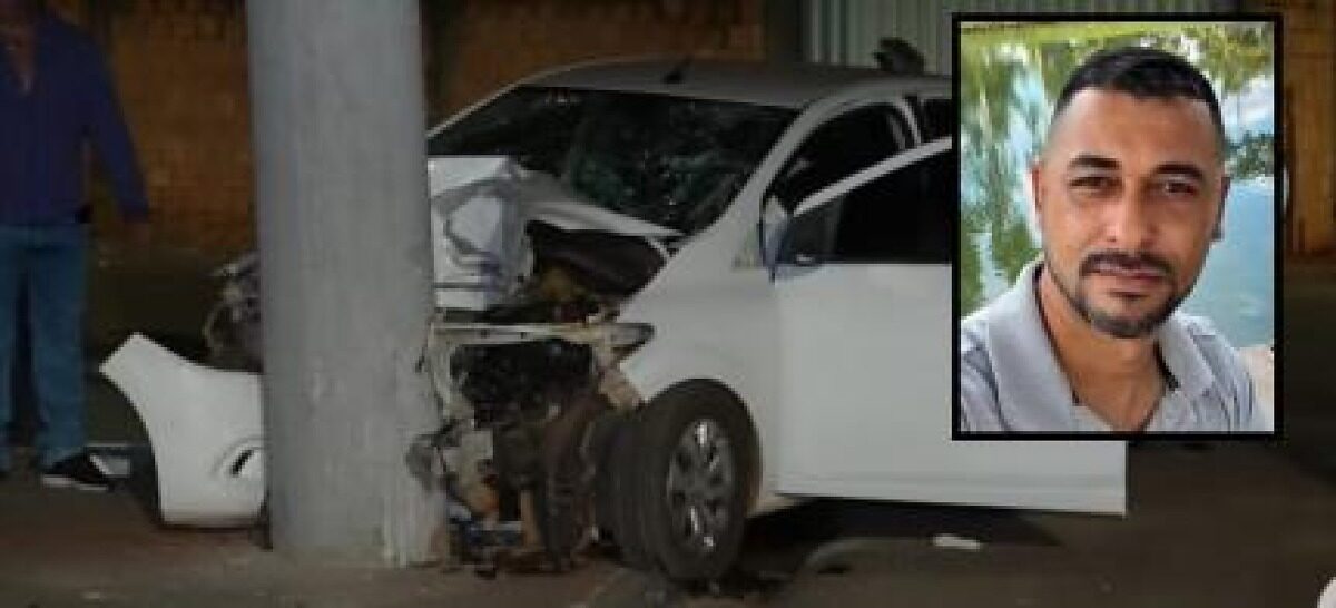 Motorista morre ao bater carro em poste em Pontes e Lacerda MT