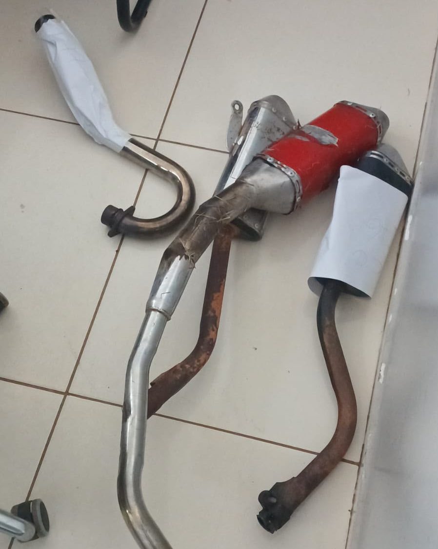 Motos com escapamento modificado são apreendidas pela PM em Matupá