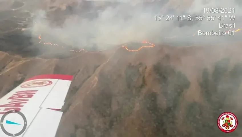 Novo foco de incêndio ameaça o Parque Nacional de Chapada dos Guimarães