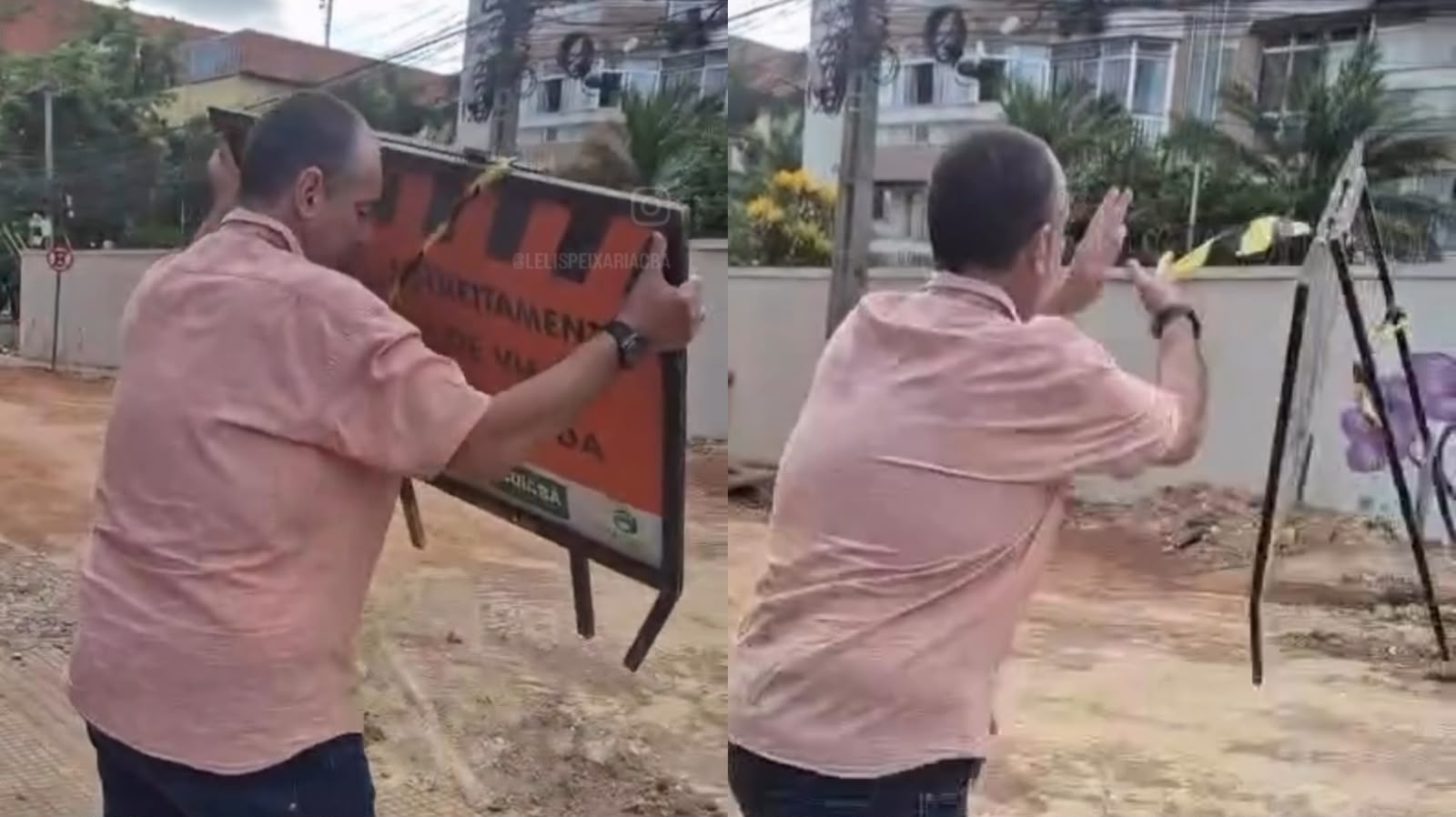 Obra em Cuiabá revolta dono da Lélis Peixaria e gera reclamações