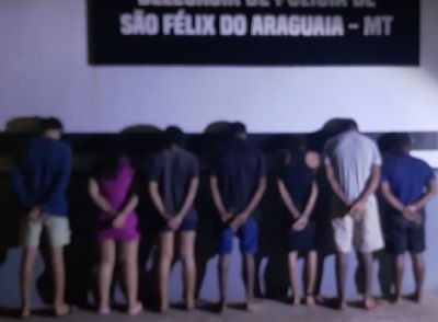 Operação contra tráfico em São Félix do Araguaia detém sete