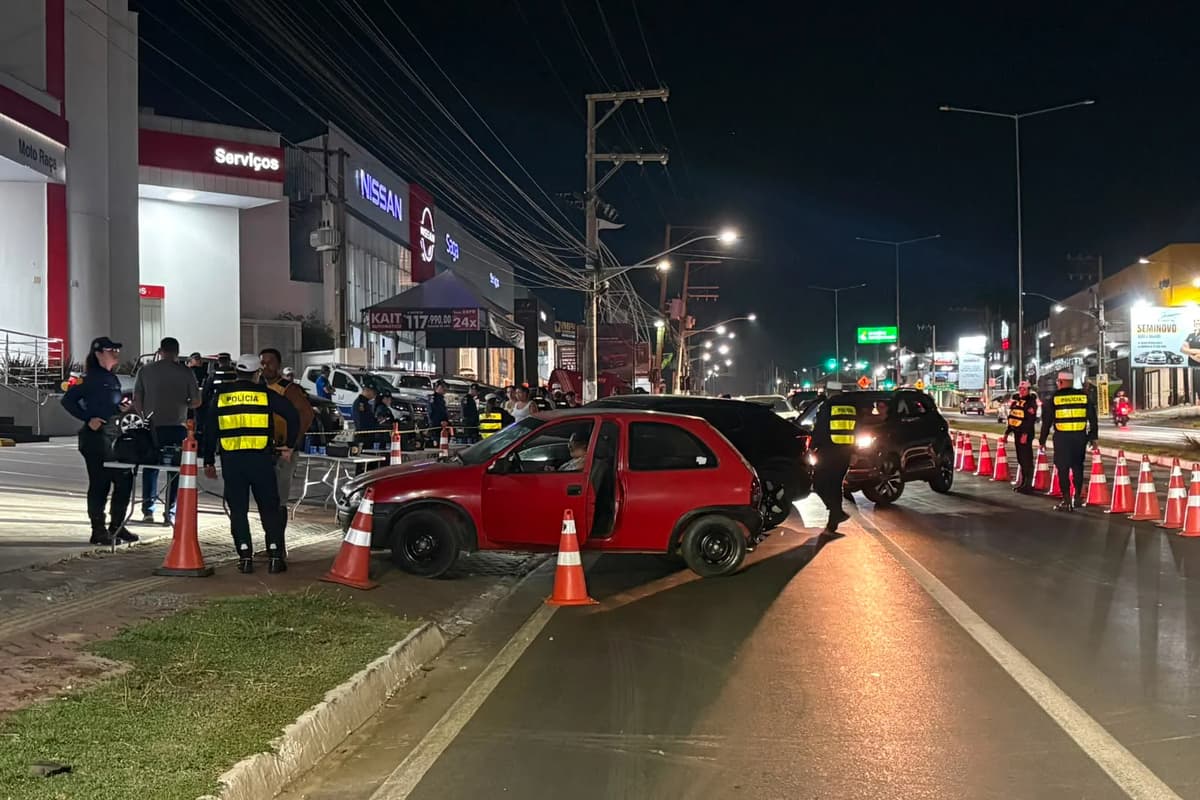 Operação Lei Seca prende oito motoristas e remove 38 veículos em VG
