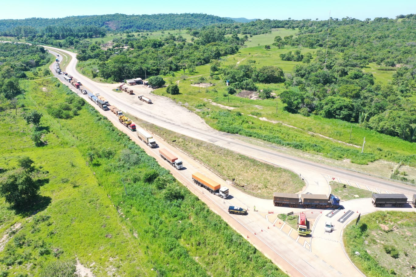 Operação Pare e Siga altera tráfego na BR-364 em MT