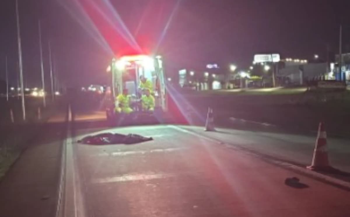 Pedestre morre atropelado na BR-364 em Cuiabá