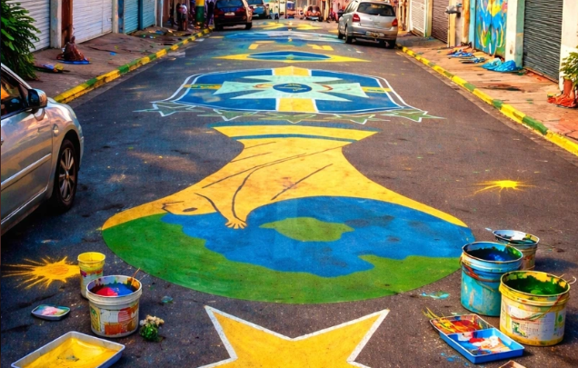 Pintura de ruas para a Copa terá regras em Primavera do Leste