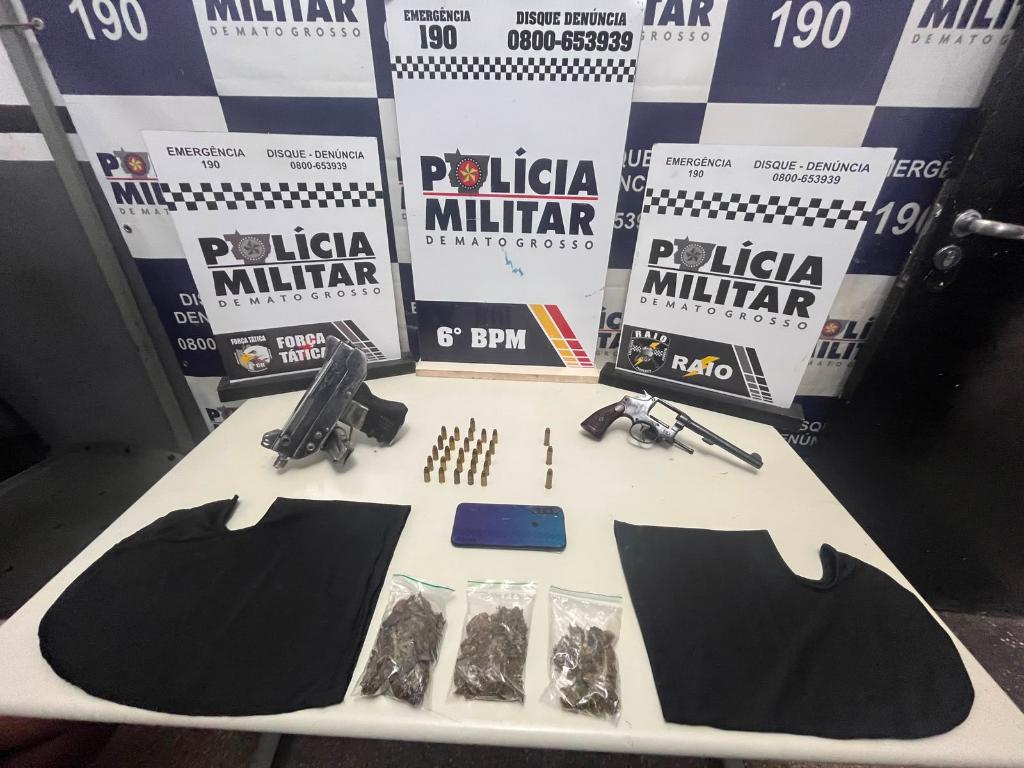 PM frustra plano de homicídio e apreende armas em MT