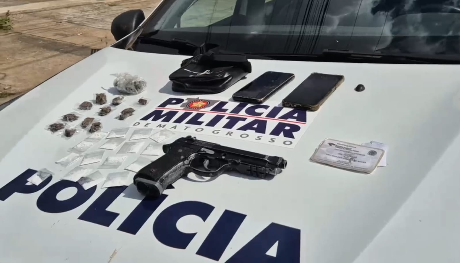 PM prende dois suspeitos e apreende drogas em Sinop