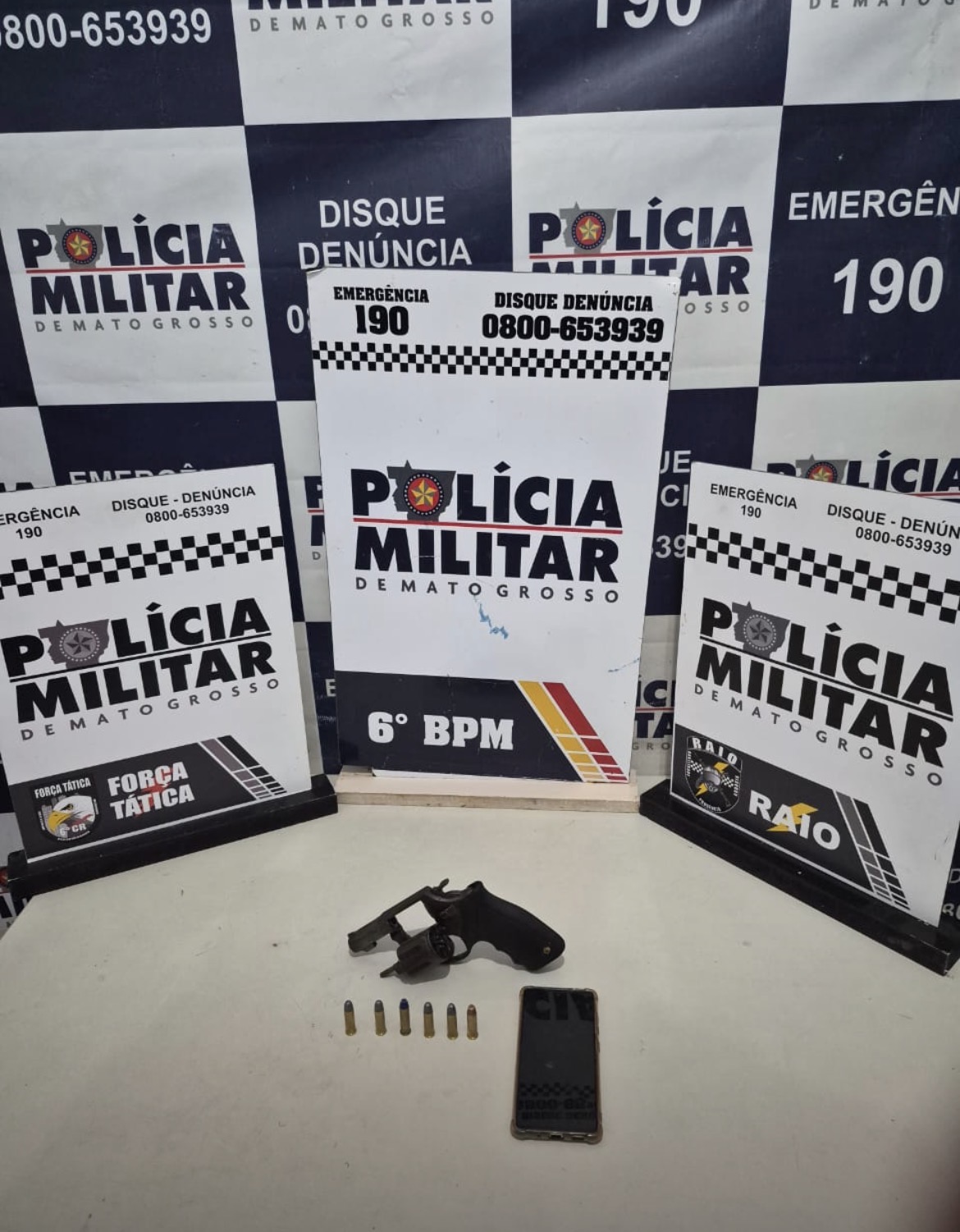 PM prende dupla armada e frustra ataque em Cáceres