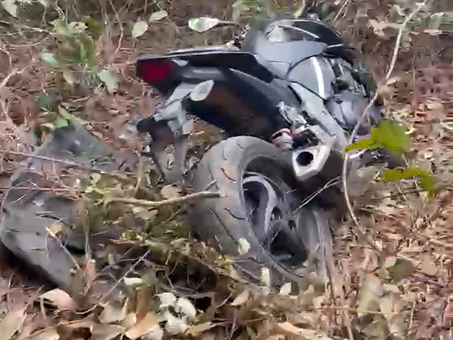 PM recupera moto CB 1000 roubada em assalto à mão armada em Sorriso