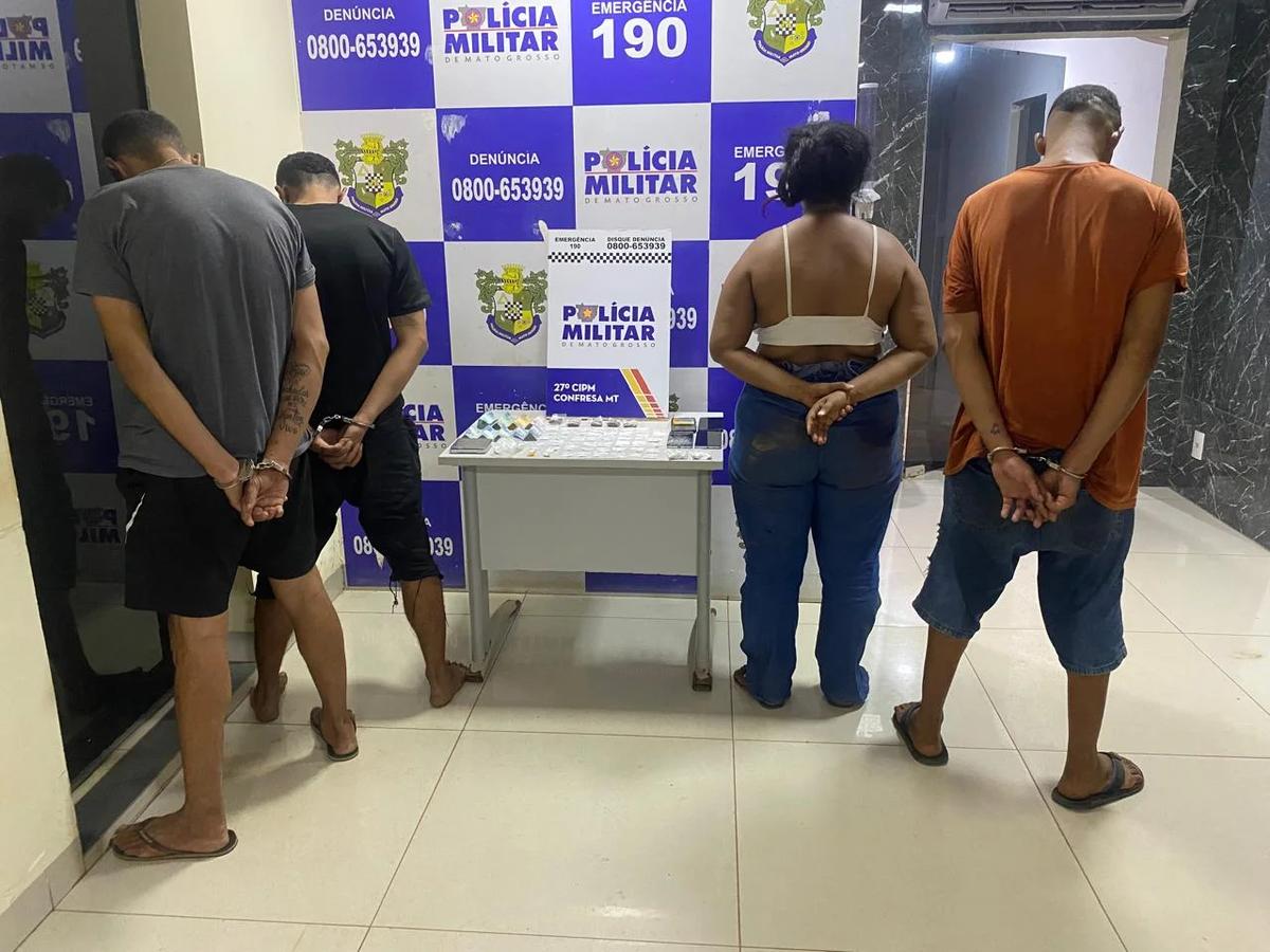 Polícia fecha ponto de drogas e prende gerentes do tráfico em MT