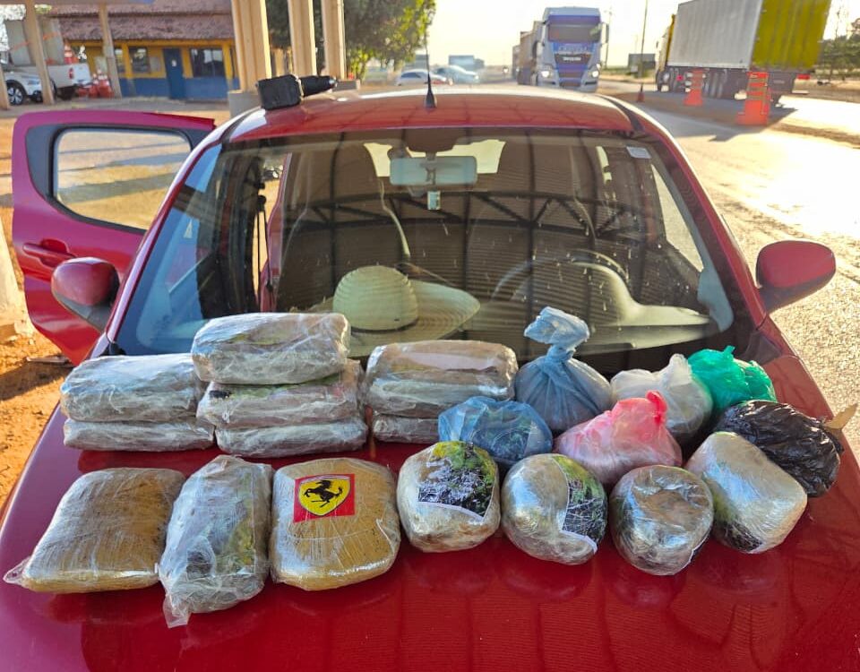 PRF prende casal com drogas na BR-070 em Primavera do Leste