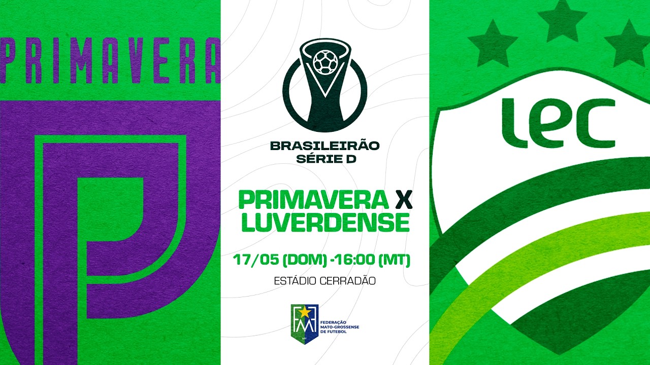 Primavera AC x Luverdense AO VIVO