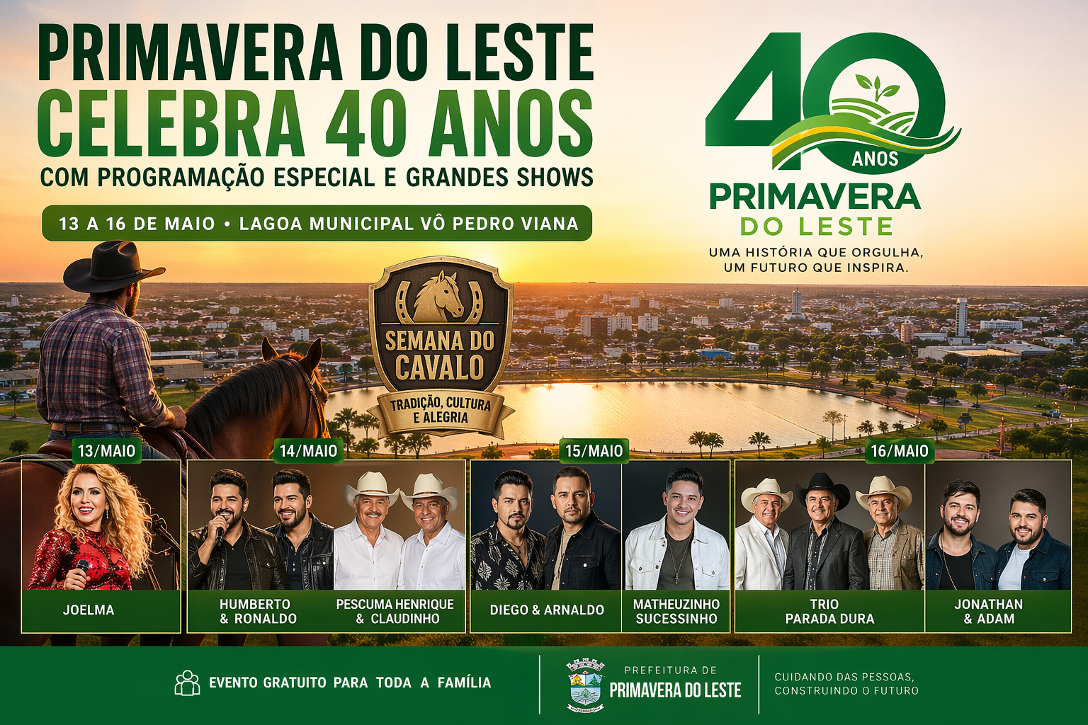 Primavera do Leste celebra 40 anos com festa
