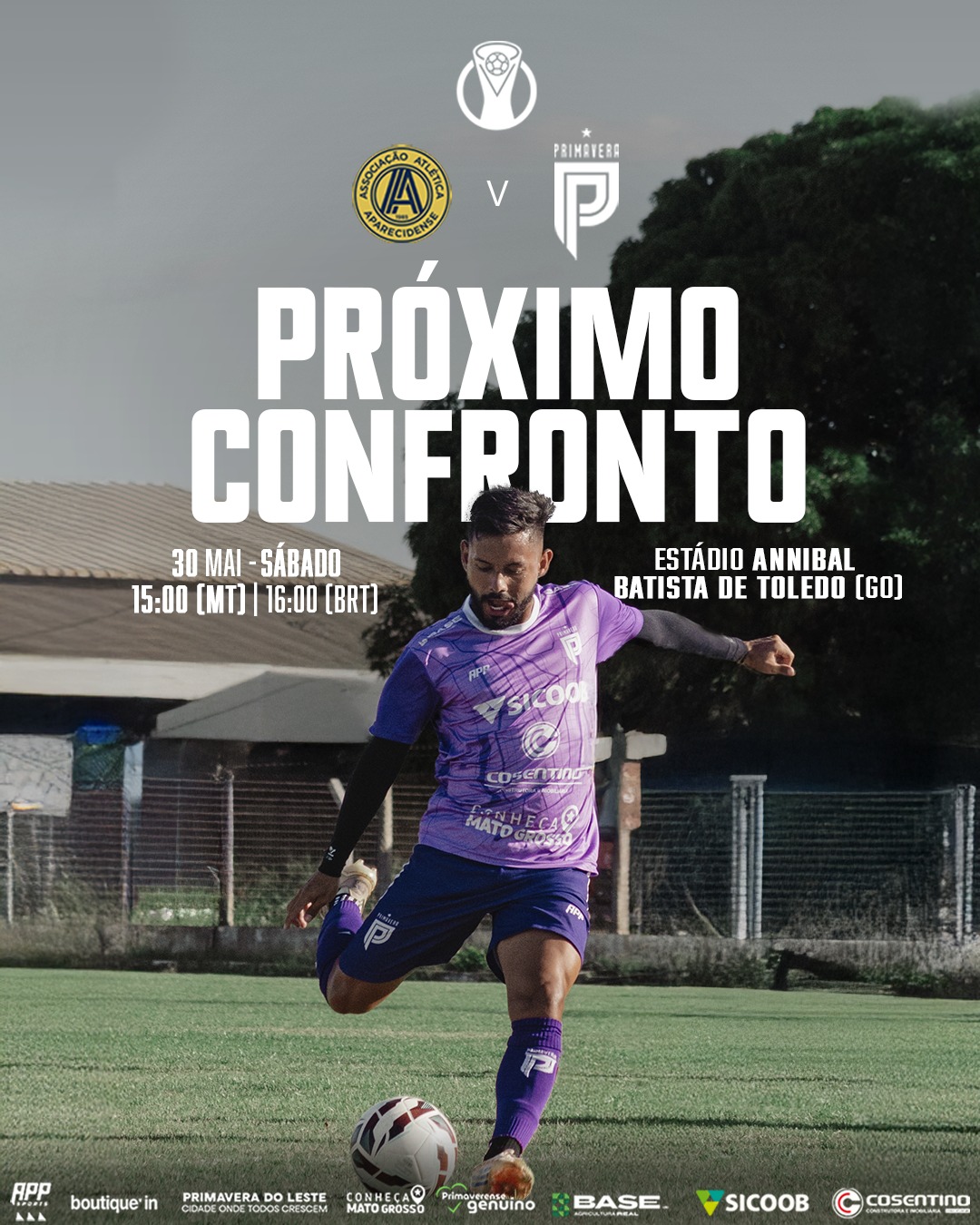 Primavera encara decisão contra Aparecidense na Série D