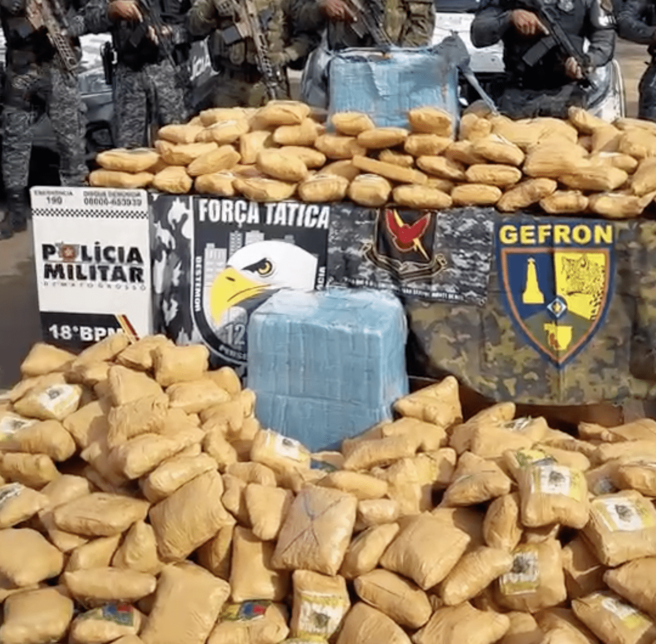 Quatro presos com quase 500 tabletes de supermaconha em MT