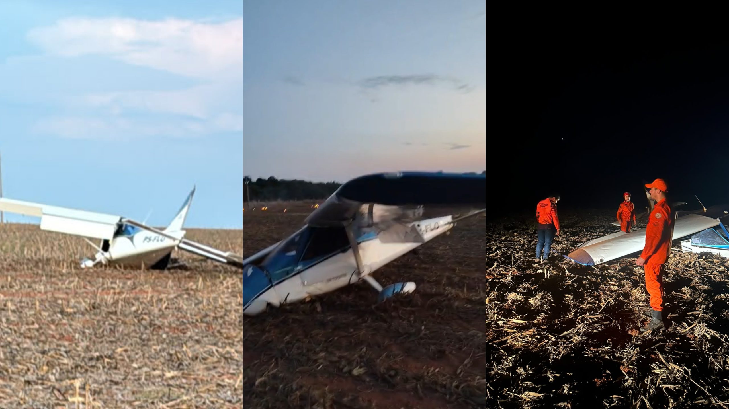 Queda de aeronave deixa dois feridos na MT-010 em MT