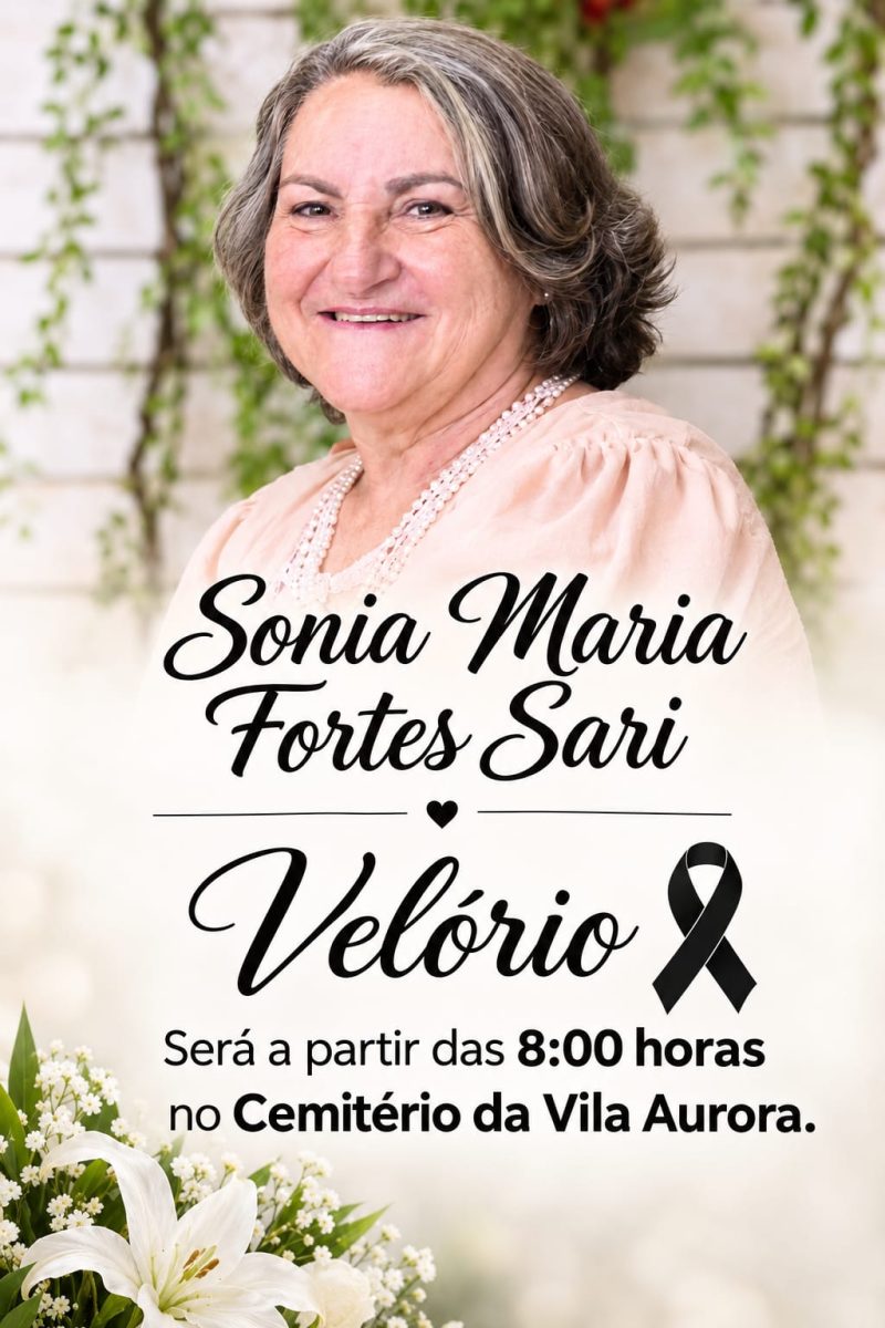 Rondonópolis perde Sonia Maria Fortes Sari aos 72 anos