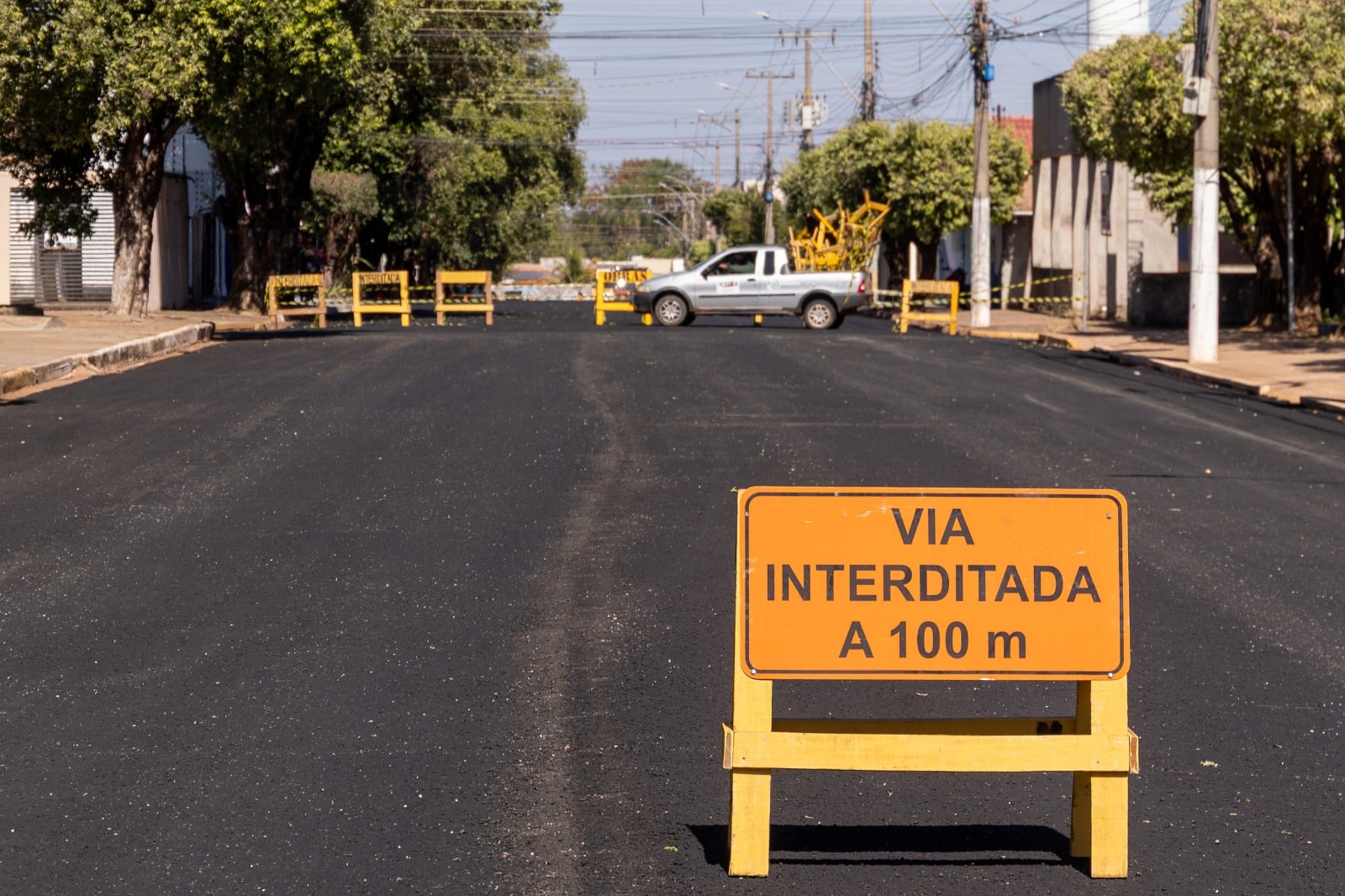 Ruas bloqueadas para obras em Rondonópolis