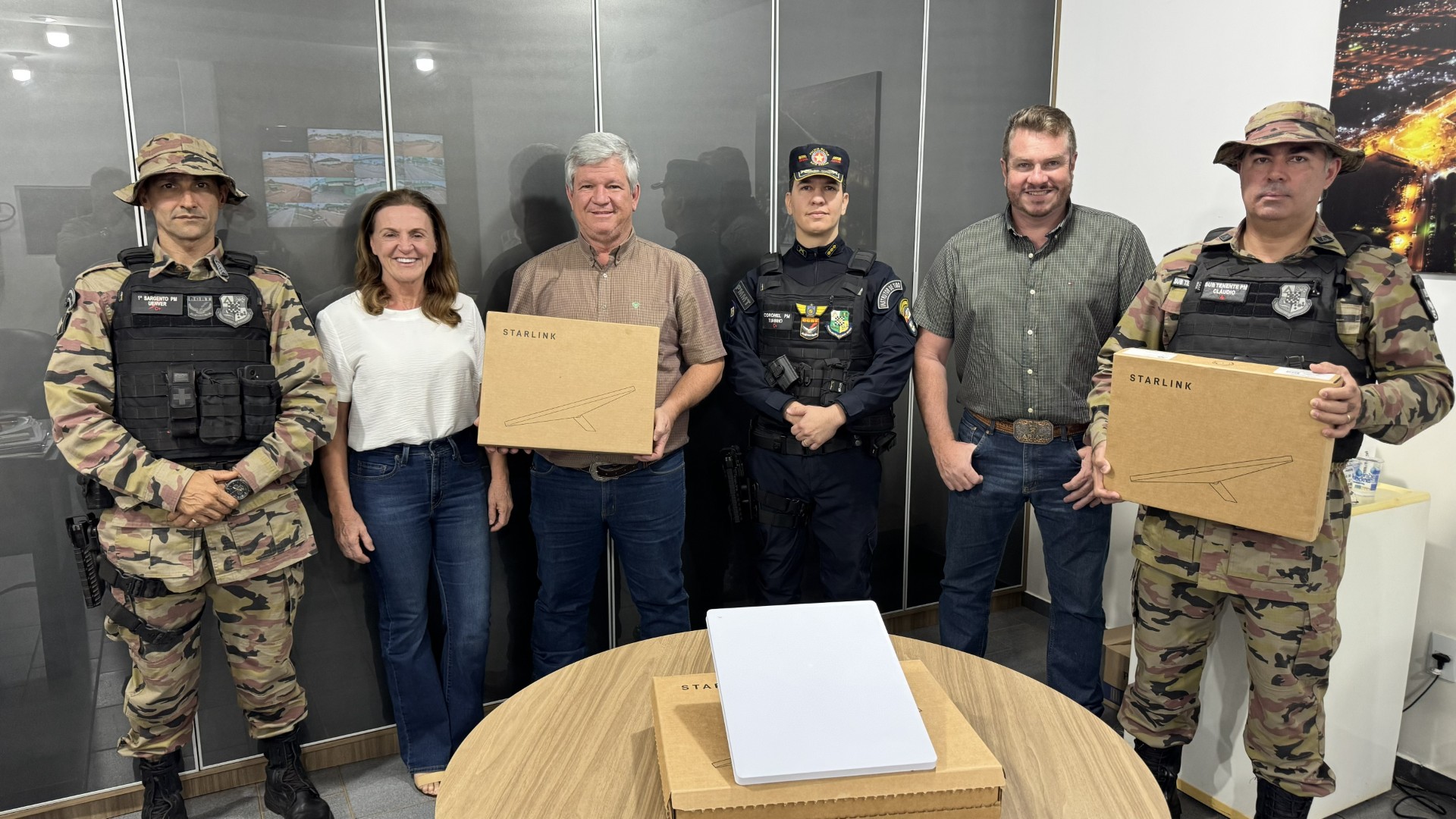 Sindicato Rural doa internet via satélite para PM em Rondonópolis