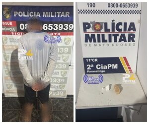 Suspeito preso por tráfico em Paranatinga