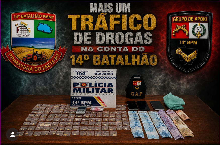 Suspeitos fogem da PM e drogas são apreendidas em Primavera
