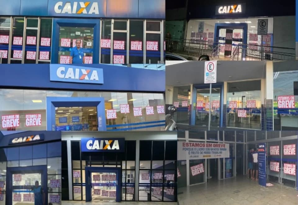 Trabalhadores da Caixa iniciam greve por tempo indeterminado em Mato Grosso
