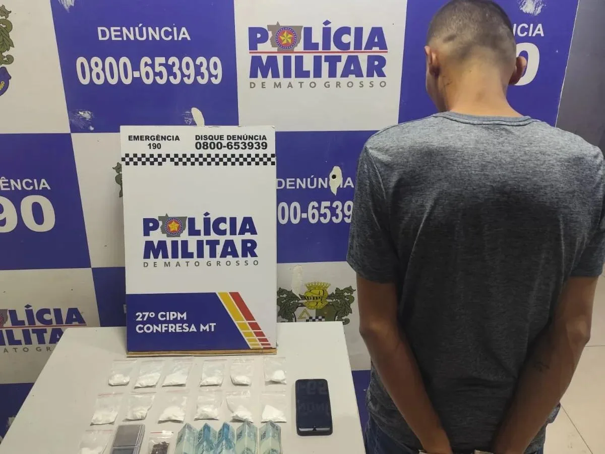 Traficante é preso após fuga em bicicleta elétrica em Confresa