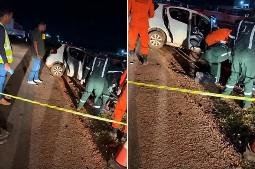 Três mortos em colisão entre Palio e carreta na MT-242