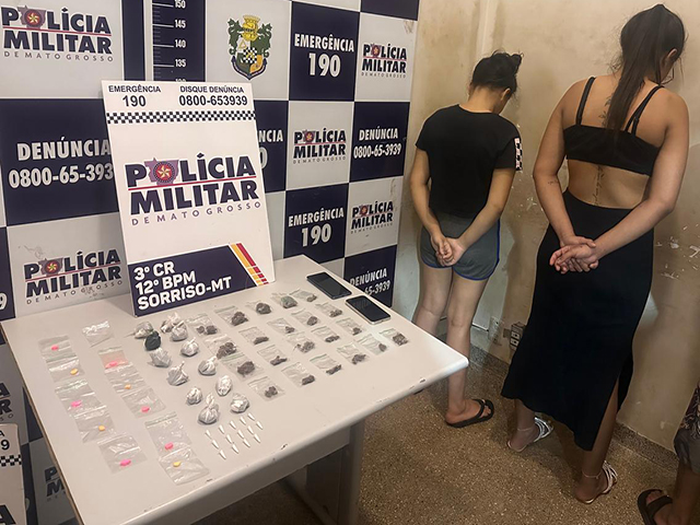 Três suspeitos ligados a facção são detidos por tráfico em Sorriso