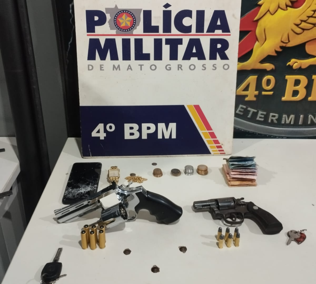 Trio é preso após fazer família refém durante roubo em residência de Várzea Grande
