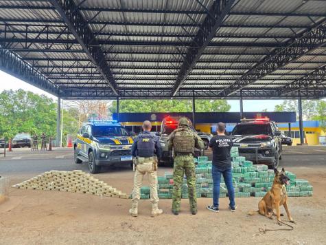 Trio é preso com 550 kg de cocaína em caminhão na BR-364 em Jangada MT